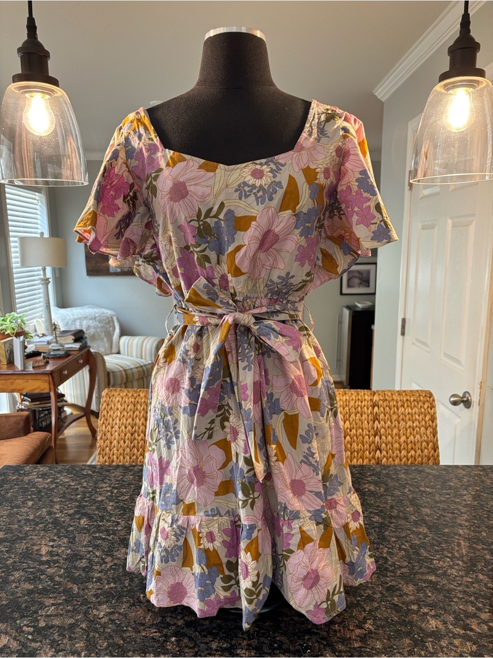 Floral Tie-Waist Sundress